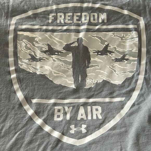 Under Armour Men's Freedom Graphic Short Sleeve T-Shirt. Gray. Size XL‎ - Picture 9 of 9